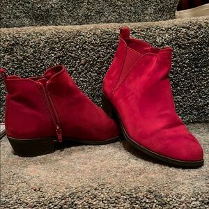 Women's Red Ankle Boots